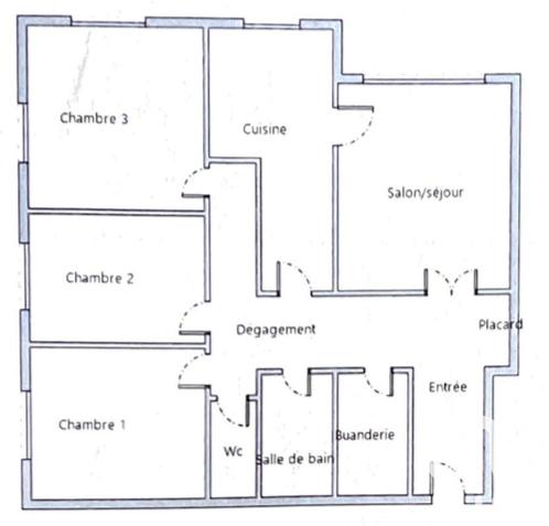 Appartement - 94 m² - 4 pièces