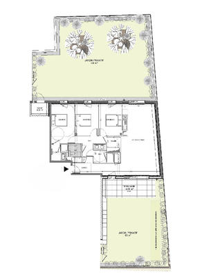 Appartement - 96 m² - 4 pièces