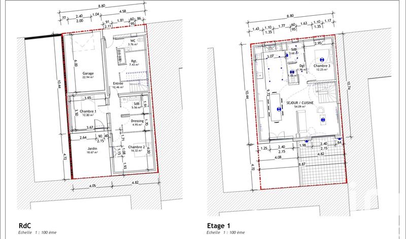 Maison de ville - 137 m² - 5 pièces