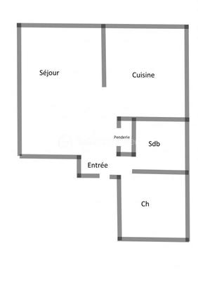 Appartement - 46 m² - 2 pièces