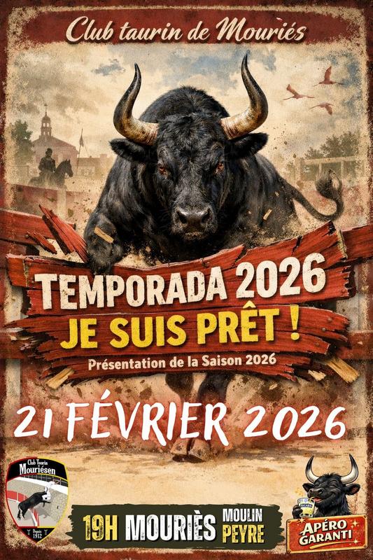 Présentation Temporada 2026 - Club Taurin Mouriésen