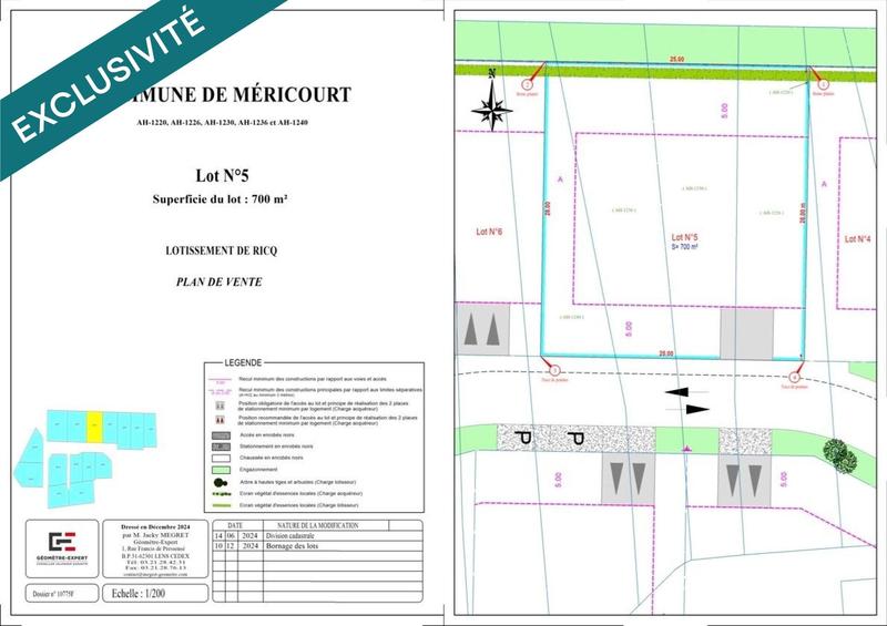 Terrain - 700 m²