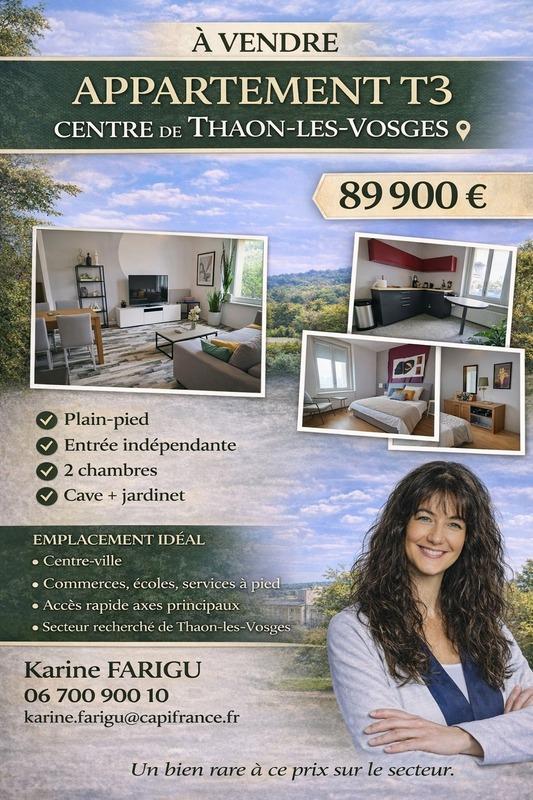 Appartement - 74 m² - 3 pièces