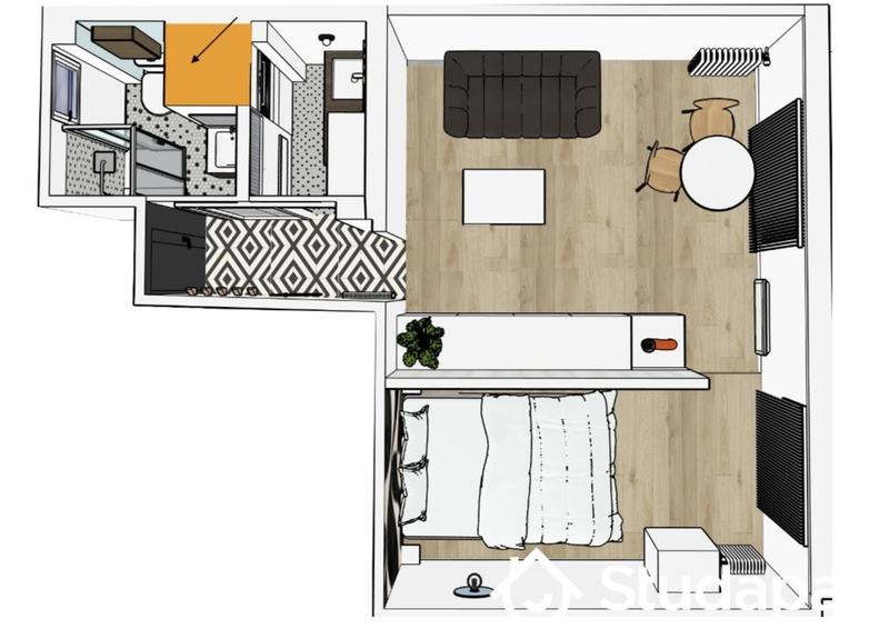 Appartement - 29 m² - 1 pièce