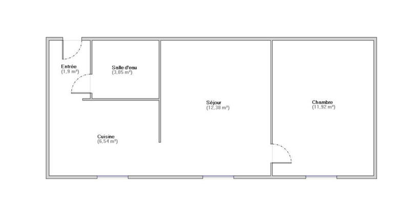 Appartement - 36 m² - 2 pièces