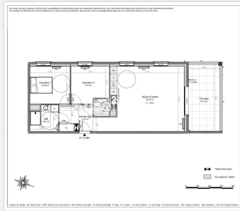 Appartement - 70 m² - 3 pièces