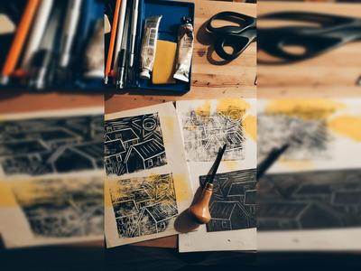 Atelier de linogravure