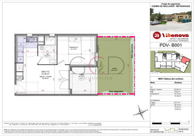 Appartement - 41 m² - 2 pièces