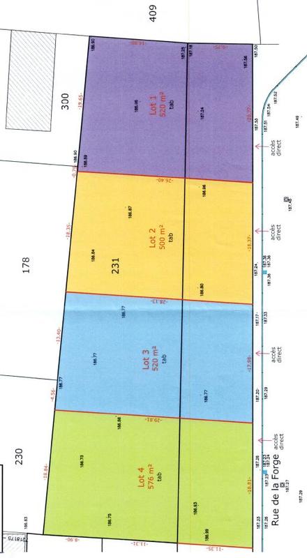Terrain constructible - 500 m²