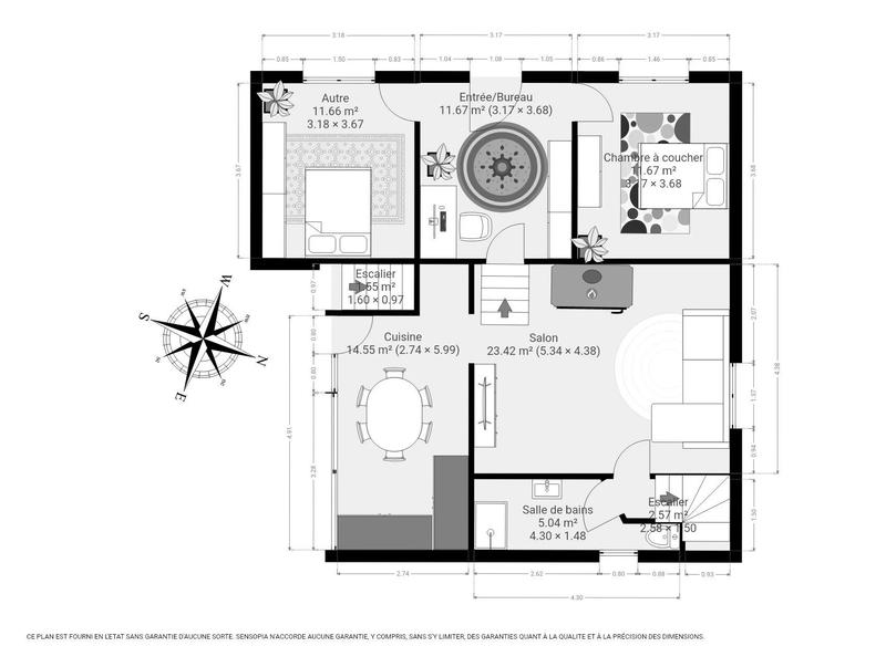 Maison - 114 m² - 6 pièces