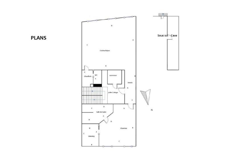 Appartement - 64 m² - 2 pièces