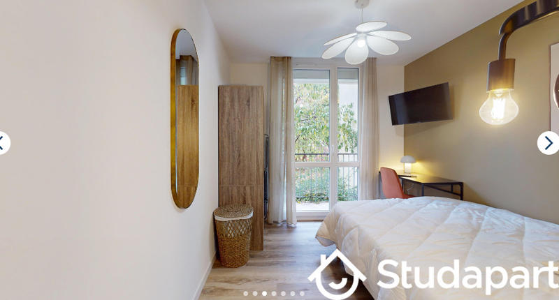 Chambre - 11 m² - 1 pièce