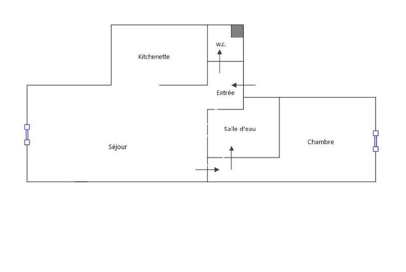 Appartement - 33 m² - 2 pièces