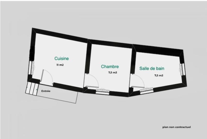 Appartement - 26 m² - 2 pièces