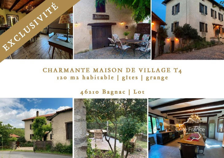 Maison de village - 120 m² - 5 pièces