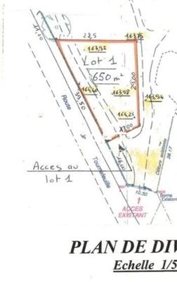Terrain - 650 m²