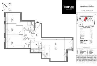 Appartement - 89 m² - 4 pièces