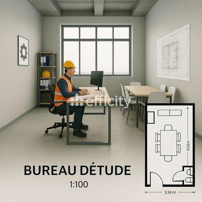 Bureau - 28 m² - 1 pièce