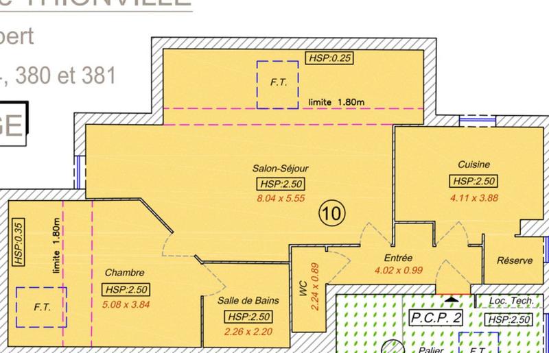 Appartement - 63 m² - 2 pièces