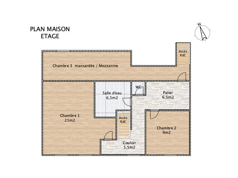Longère - 125 m² - 5 pièces