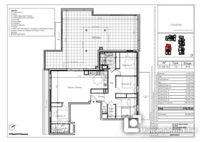 Appartement - 111 m² - 5 pièces