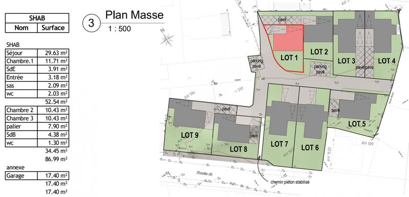 Maison traditionnelle - 87 m² - 4 pièces