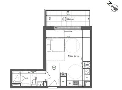 Appartement - 31 m² - 1 pièce