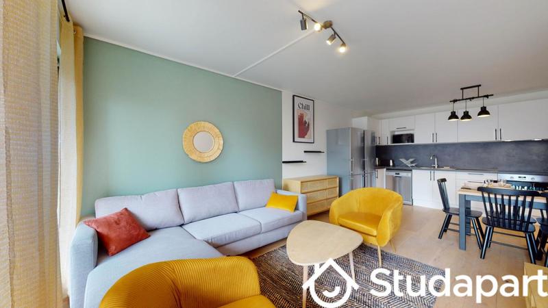 Chambre - 9 m² - 1 pièce