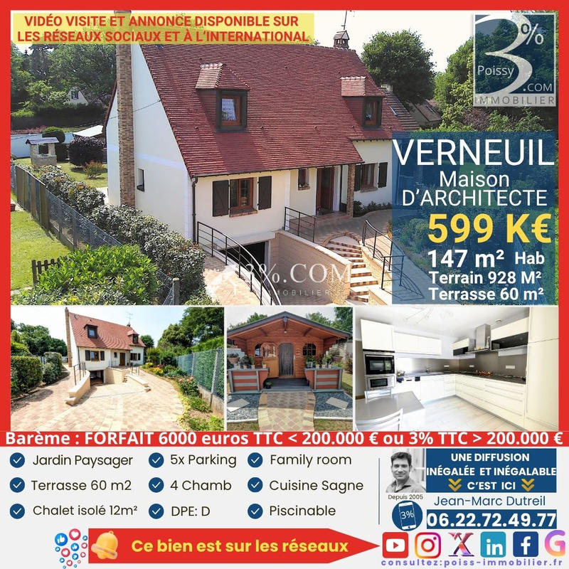 Maison - 147 m² - 5 pièces