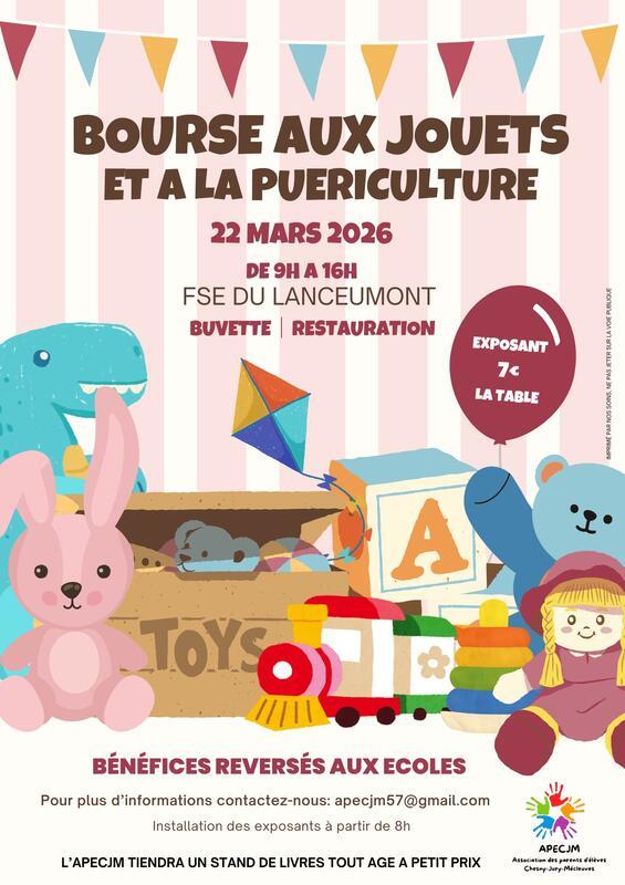 Bourse aux jouets et puériculture