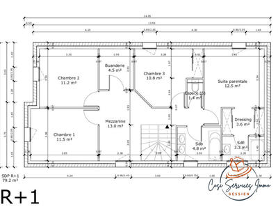 Maison - 130 m² - 5 pièces
