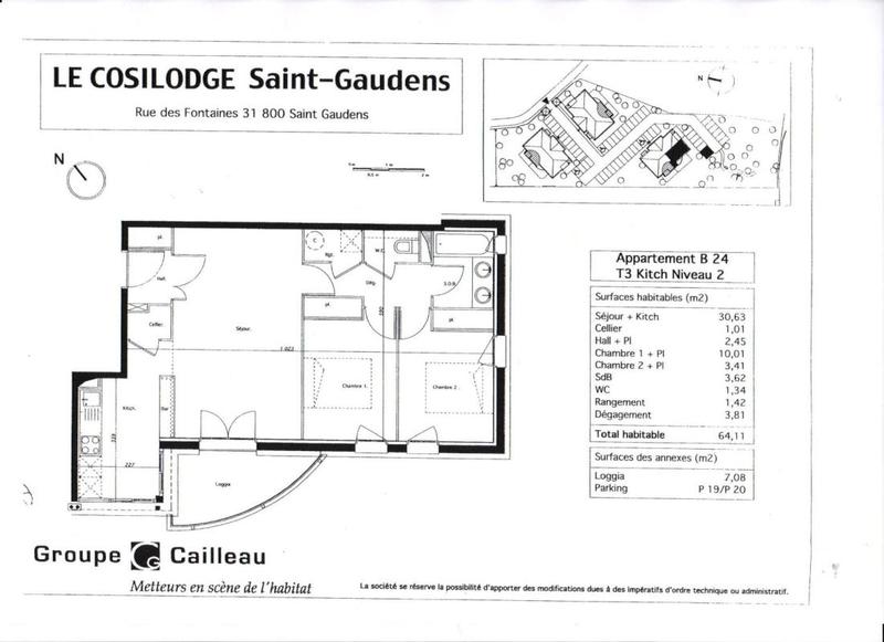 Appartement - 65 m² - 3 pièces