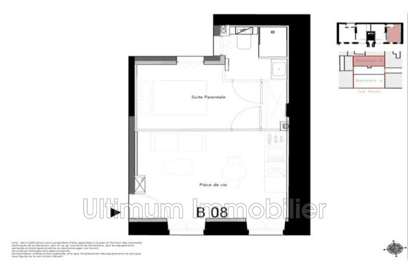 Appartement - 30 m² - 2 pièces