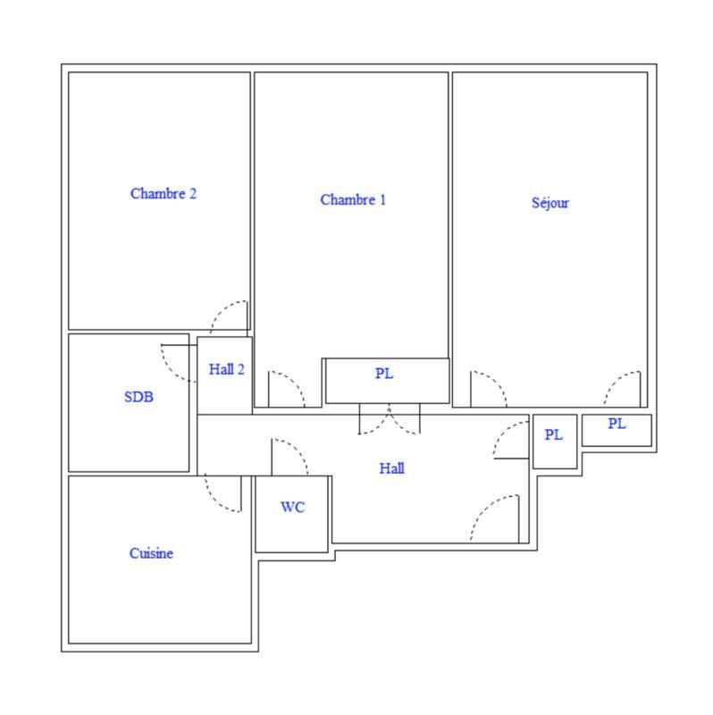 Appartement - 74 m² - 3 pièces