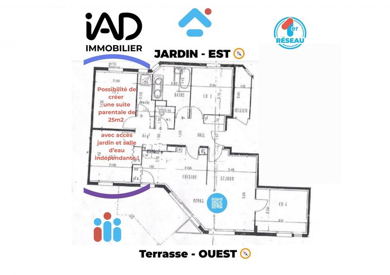 Appartement - 97 m² - 5 pièces