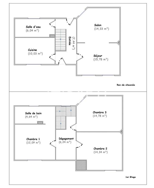 Maison - 108 m² - 5 pièces