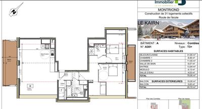 Appartement - 80 m² - 4 pièces