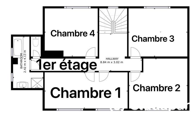 Chambre - 20 m² - 1 pièce