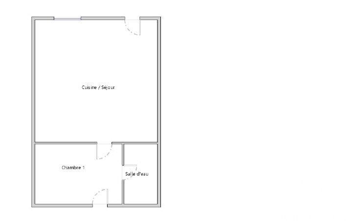 Maison - 40 m² - 2 pièces