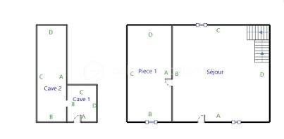 Maison de village - 93 m² - 4 pièces