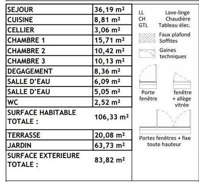 Appartement - 106 m² - 4 pièces