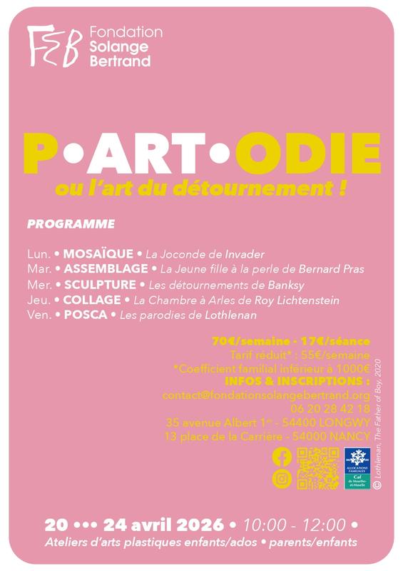 “ P-Art-Odie ou l’art du détournement” - Atelier d’arts plastiques - Nancy