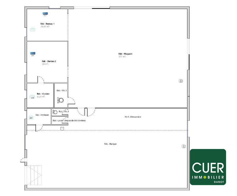 Local commercial - 736 m²