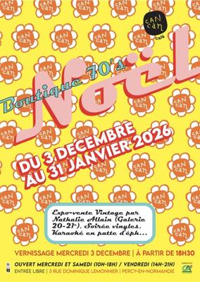 Expo-vente d'objets et mobilier vintage des années 1970 par Nathalie Allain (Galerie 20-21e)