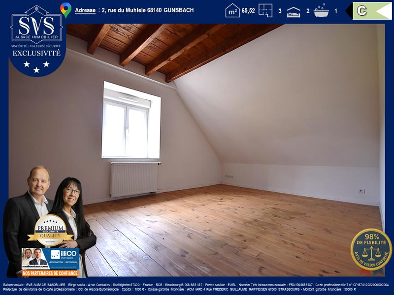 Appartement - 66 m² - 3 pièces