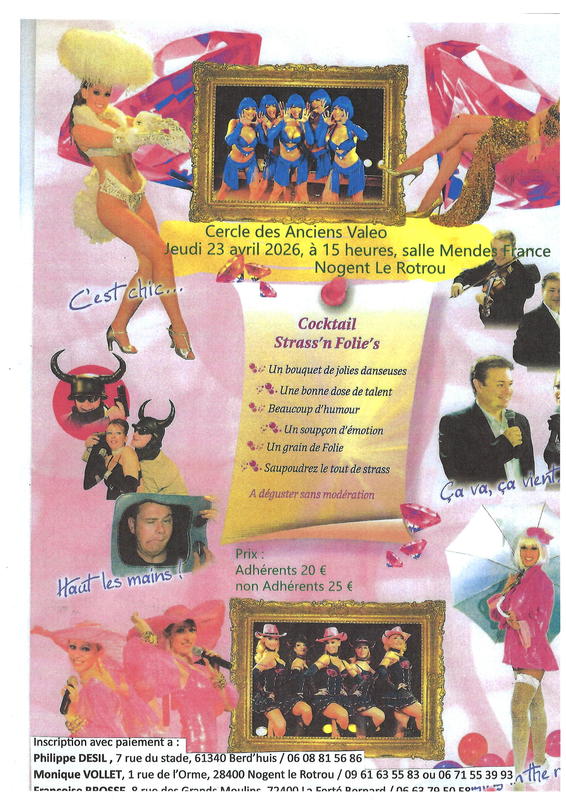 Cocktail Strass'n Folie's - Organisé par le cercle des anciens de Valéo