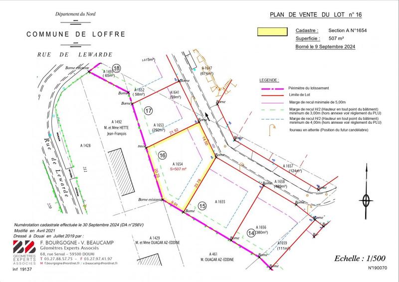 Terrain constructible - 507 m²