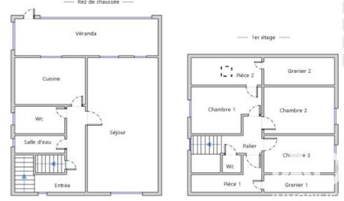 Maison - 108 m² - 5 pièces