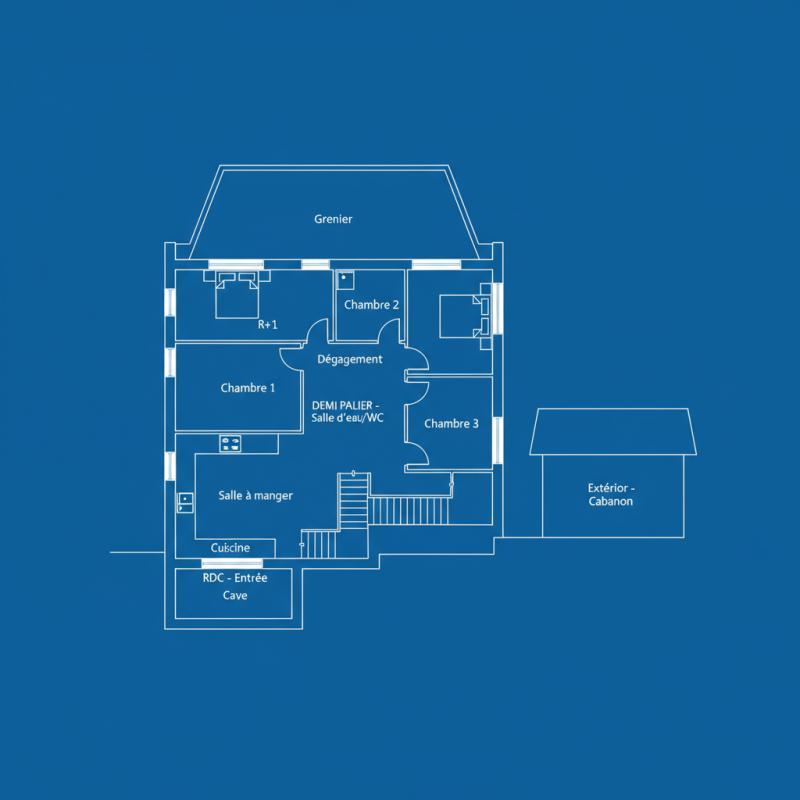 Maison - 67 m² - 4 pièces