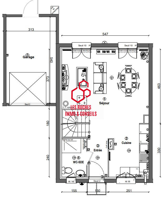 Maison - 80 m² - 4 pièces